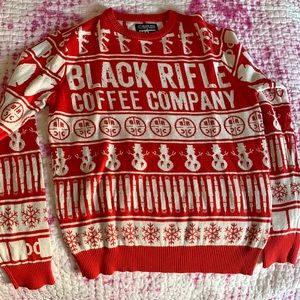 Red black rifle sweater